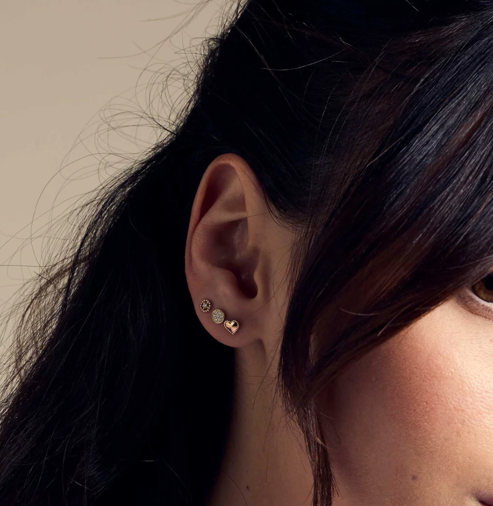 Gigi Clozeau - Boucles d'oreilles Lucky Puces Diamants