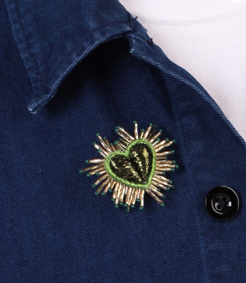 Olivia Dar - Broche Sparkle Heart