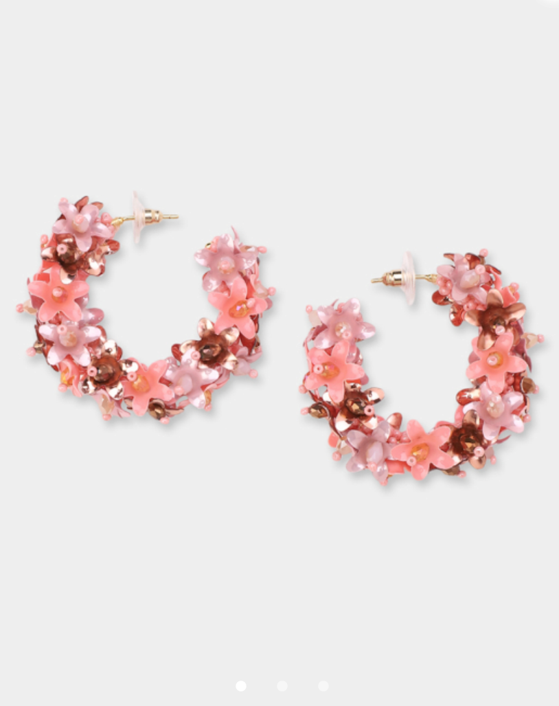 Olivia Dar - Créoles Flower Multi Small