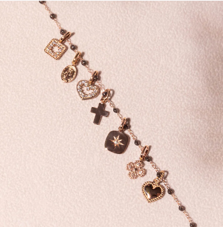 Gigi Clozeau - Pendentif coeur or rose.