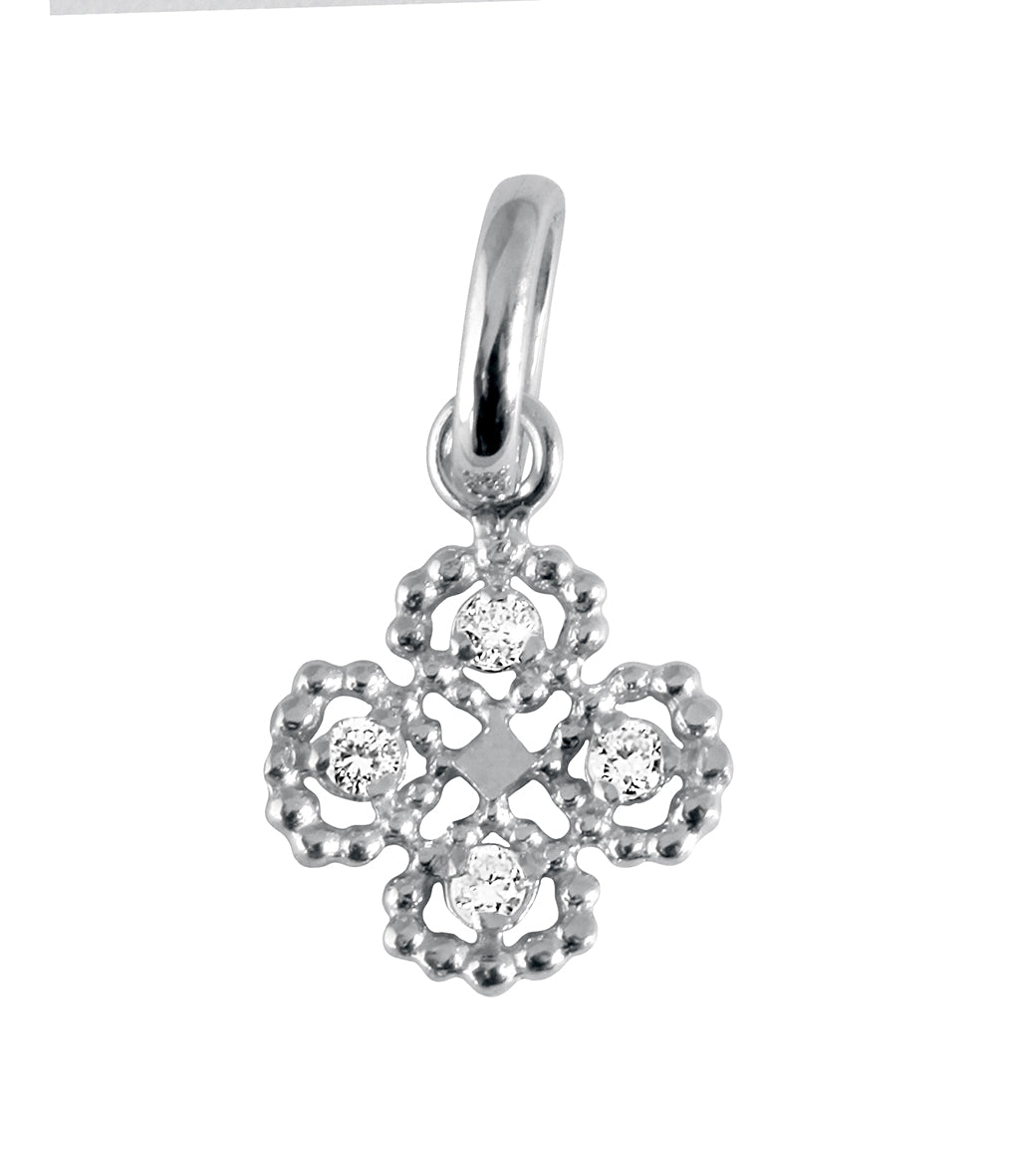 Gigi Clozeau - Pendentif Trèfle Diamants