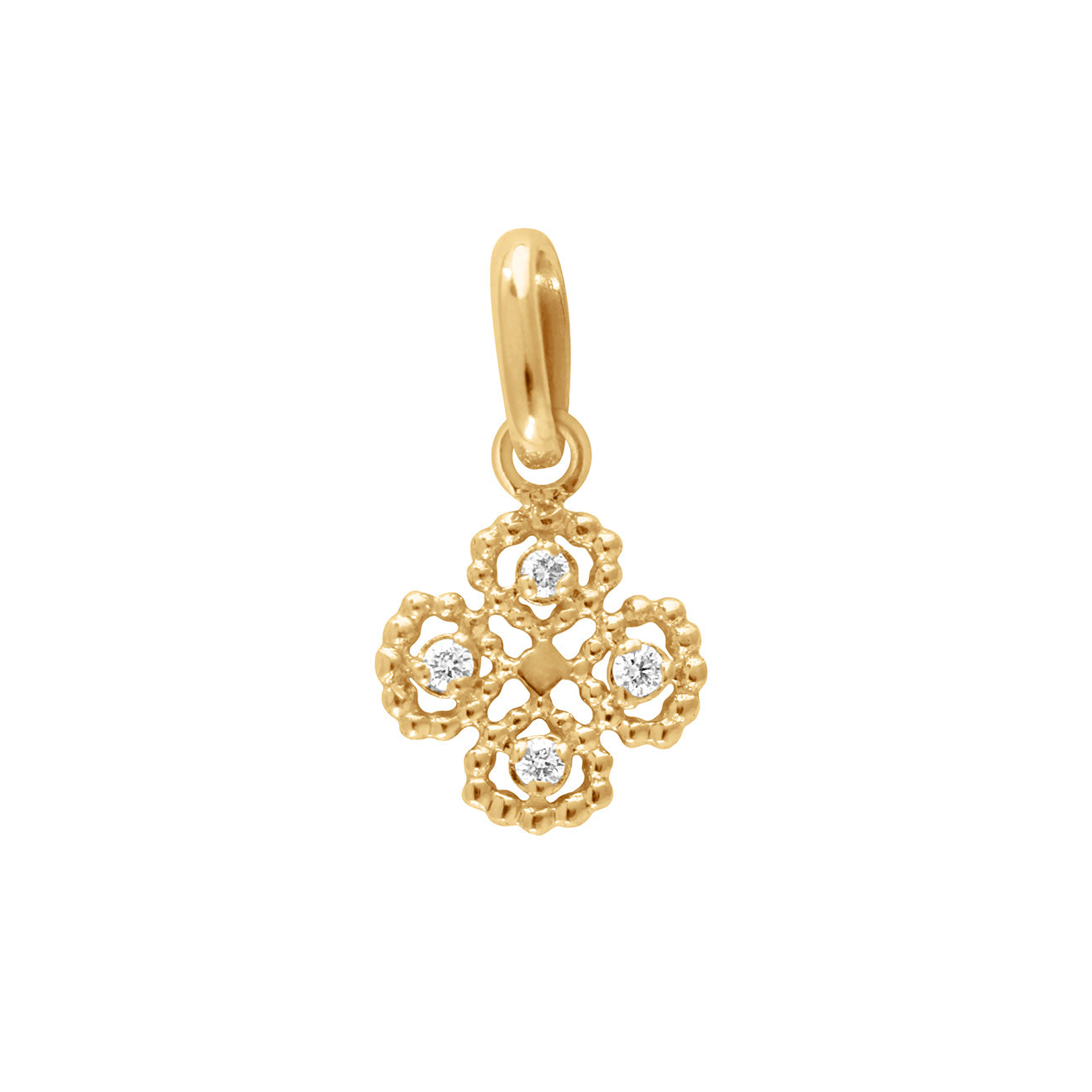 Gigi Clozeau - Pendentif Trèfle Diamants
