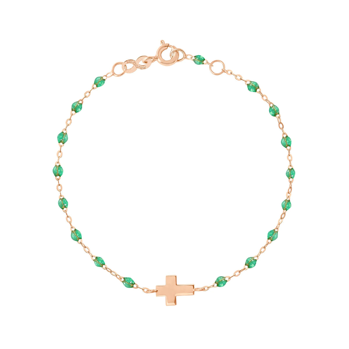 Gigi Clozeau - Bracelet croix lisse tout or