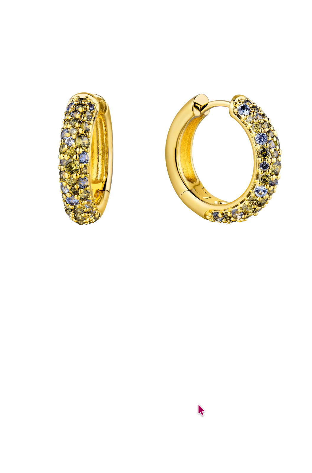 Mya Bay - Boucles d'oreilles Champagne
