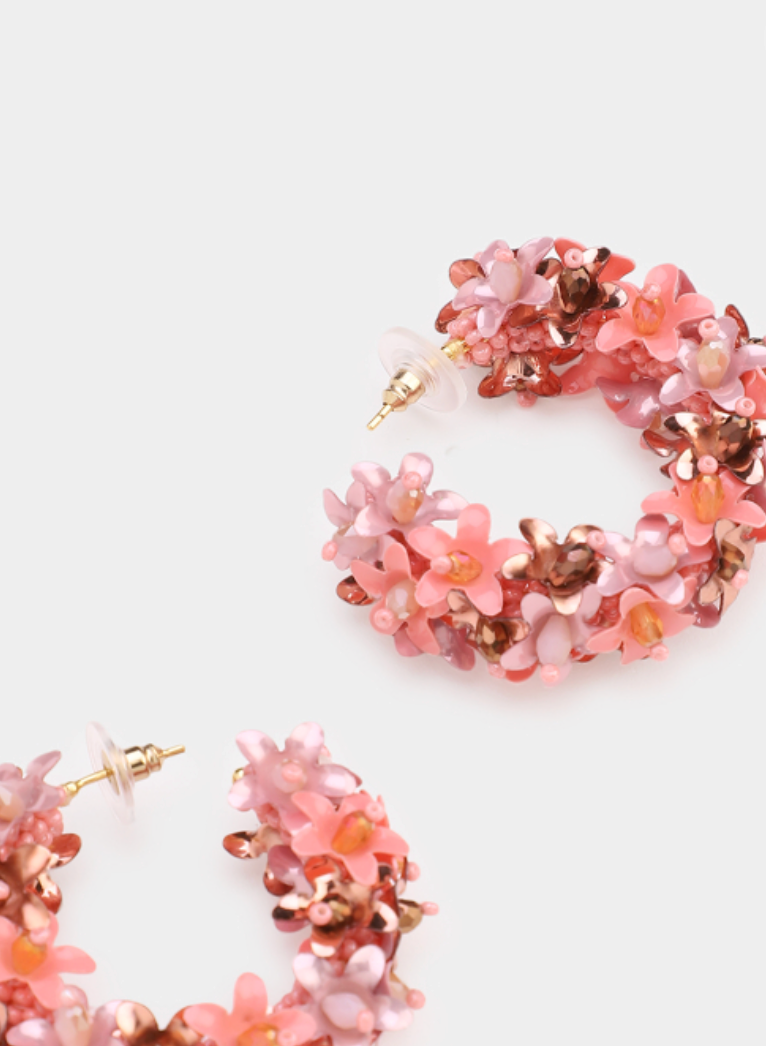 Olivia Dar - Créoles Flower Multi Small