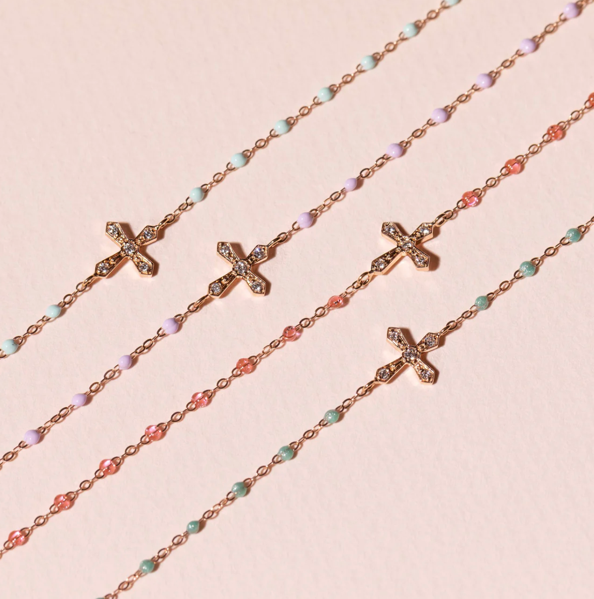 Gigi Clozeau - Bracelet croix diamants Vintage