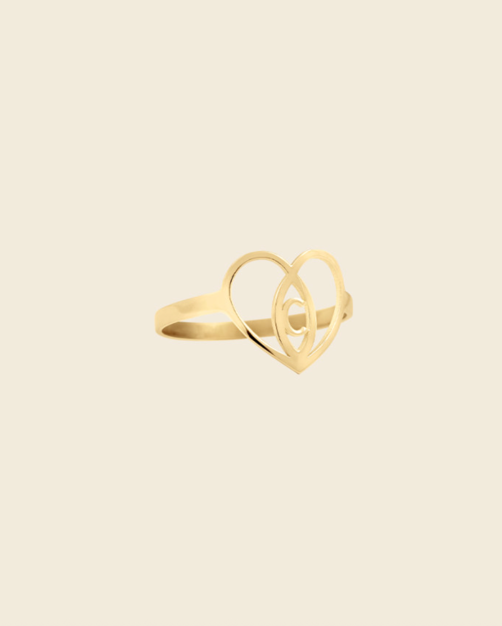 Charlet - Bague coeur à coeur PM
