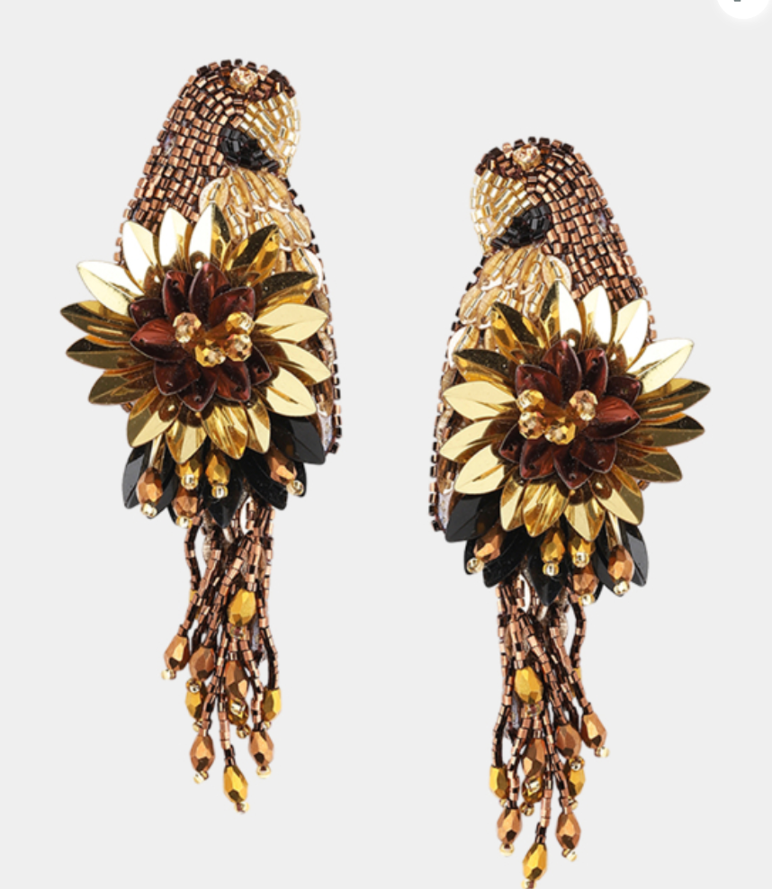 Olivia Dar - Boucles d'oreilles Parrot