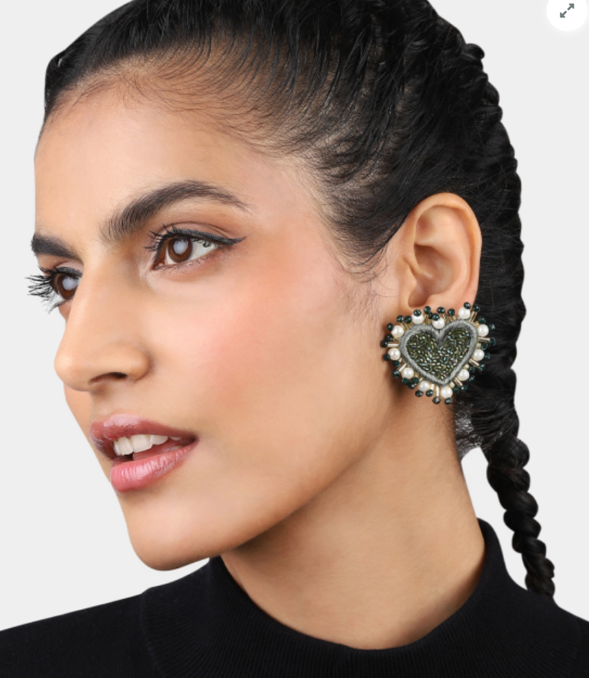 Olivia Dar - Boucles d'oreilles Pearl Heart