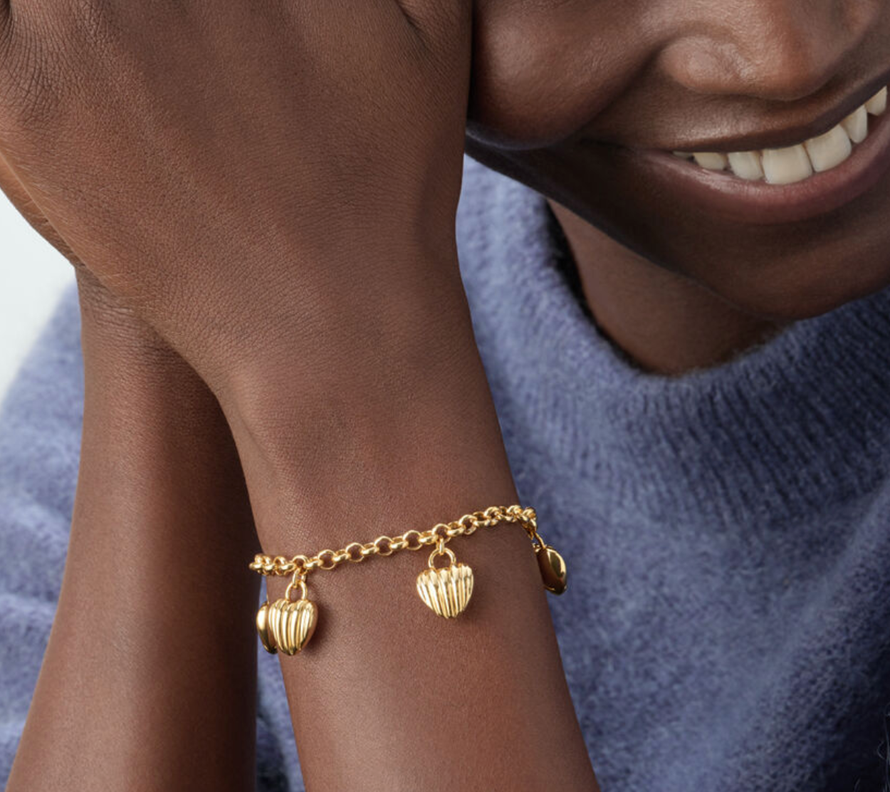 Agatha - Bracelet souple sacré cœur