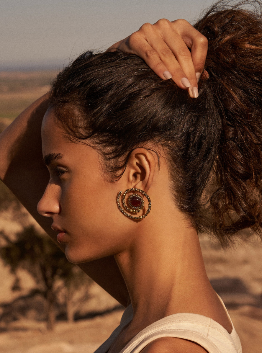 Aurélie Bidermann - Boucles d'oreilles Makoma spirales
