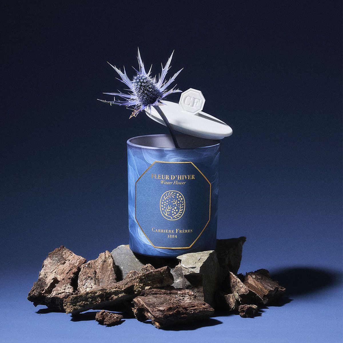 Carrière Frères - Bougie Fleur d'Hiver
