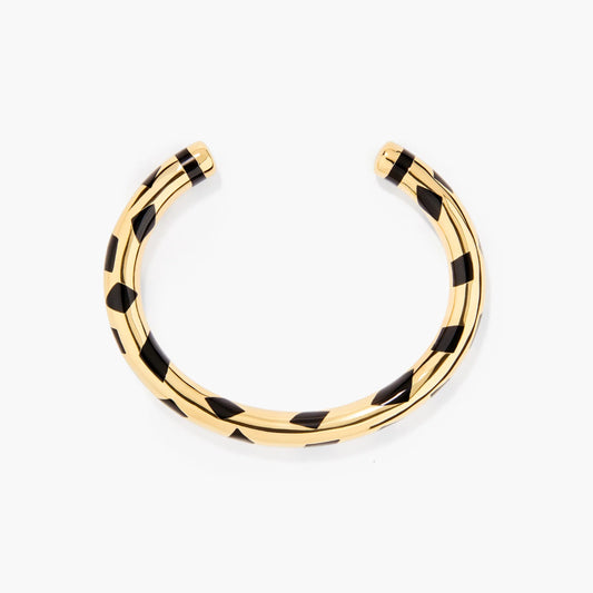Aurélie Bidermann - Bracelet POSITANO - Carreaux Noirs