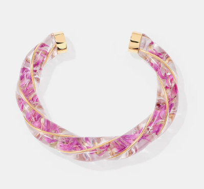 Aurélie Bidermann - Bracelet DIANA Feuille de Thé Violet