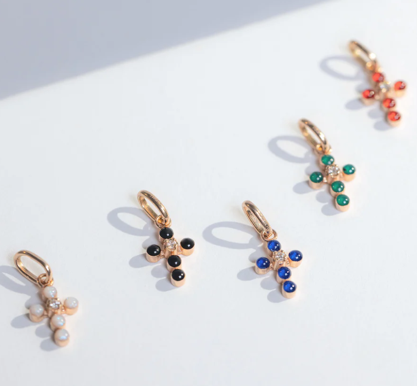 Gigi Clozeau - Pendentif Croix perlée
