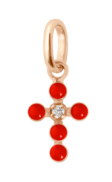 Gigi Clozeau - Pendentif Croix perlée