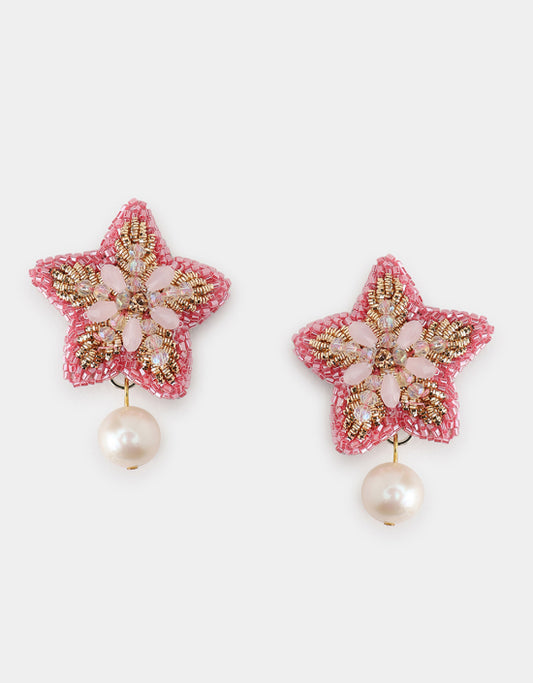 Olivia Dar - Boucles d’oreilles Starfish Pearl