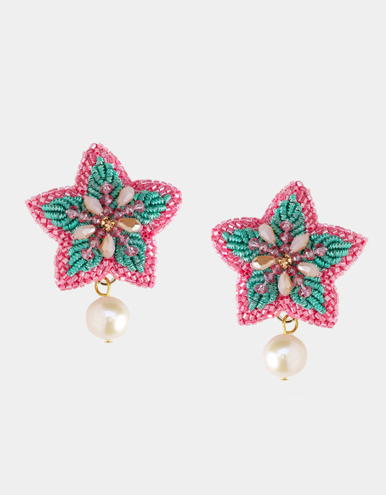 Olivia Dar - Boucles d’oreilles Starfish Pearl