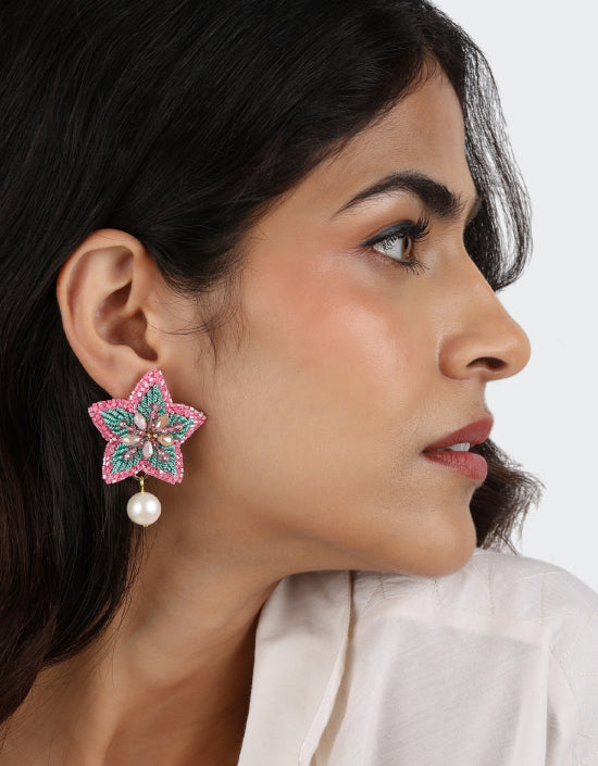 Olivia Dar - Boucles d’oreilles Starfish Pearl