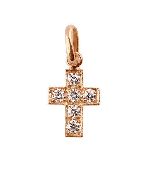 Gigi Clozeau - Pendentif Croix Diamants