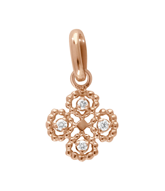 Gigi Clozeau - Pendentif Trèfle Diamants
