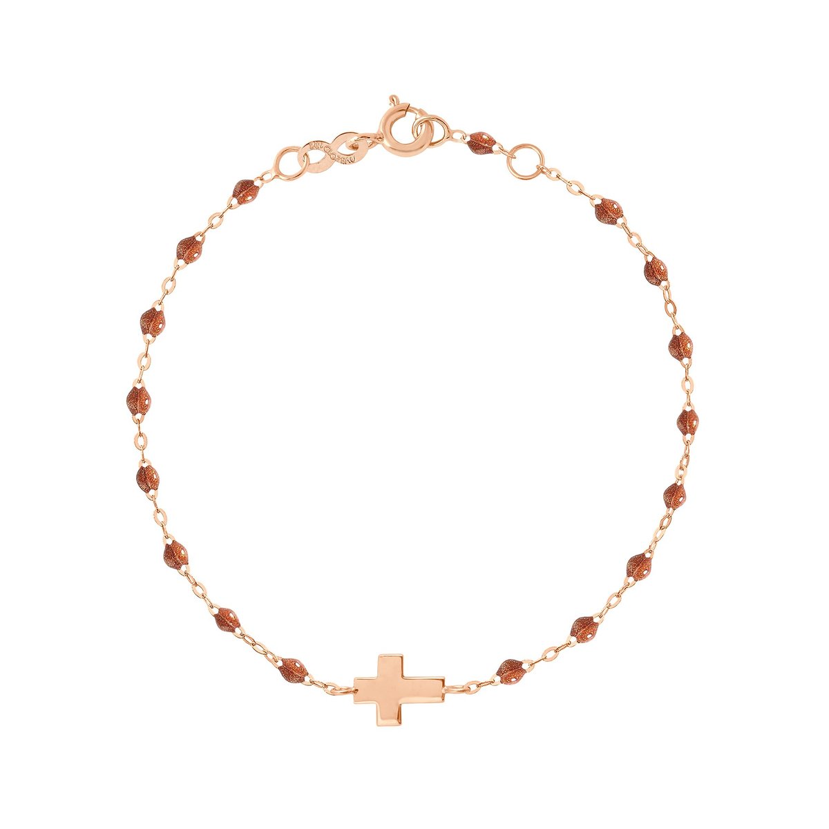 Gigi Clozeau - Bracelet croix lisse tout or